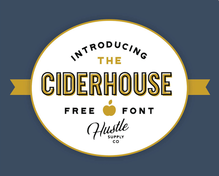 ciderhouse tipografia gratis